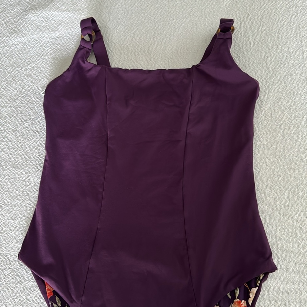 Maaji Dark Grape Layla Classic One Piece, Large, $174 - Picture 10 of 12